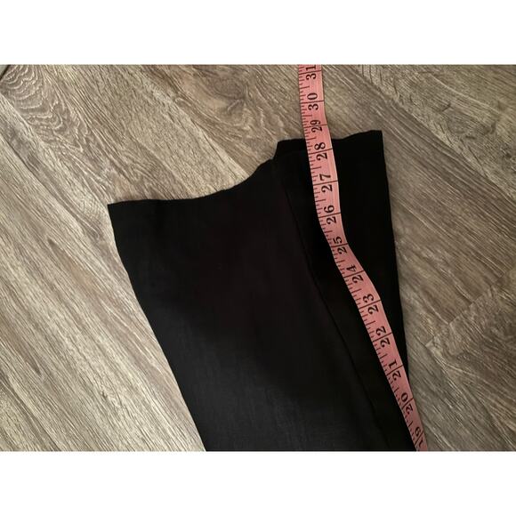 J. Jill Black Linen Wide Leg Casual Pants Medium Pull Omn - Picture 9 of 9
